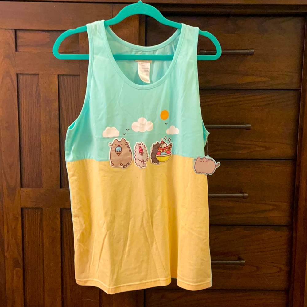 Pusheen summer ice cream tank top